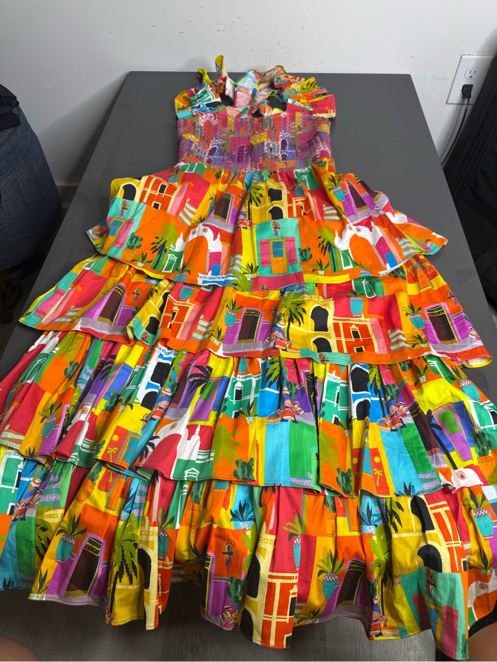 Alden Adair Frida Dress In Multi - Picture 2 of 8